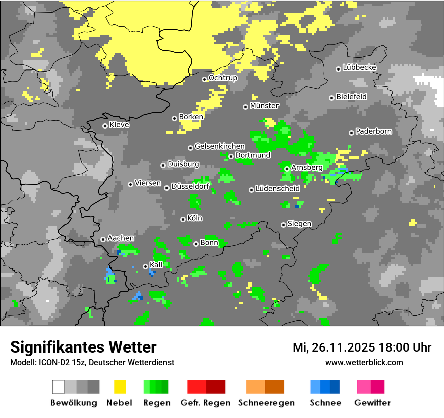 Modellkarten Signifikantes Wetter