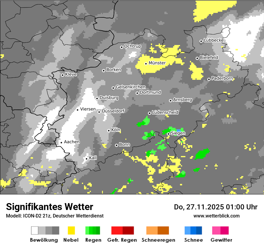 Modellkarten Signifikantes Wetter