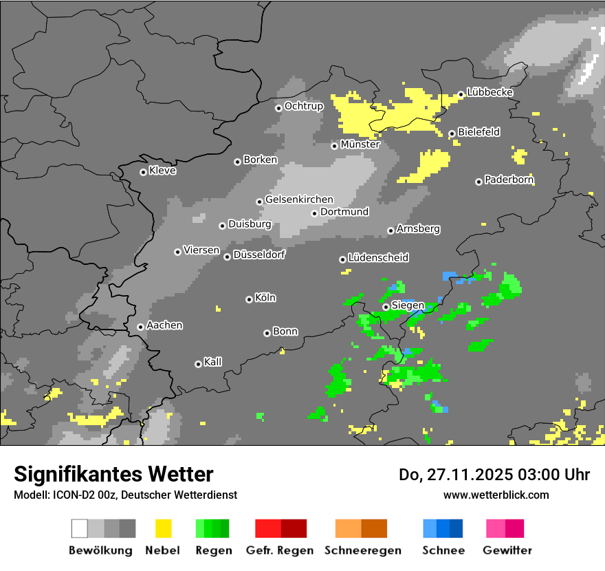 Modellkarten Signifikantes Wetter