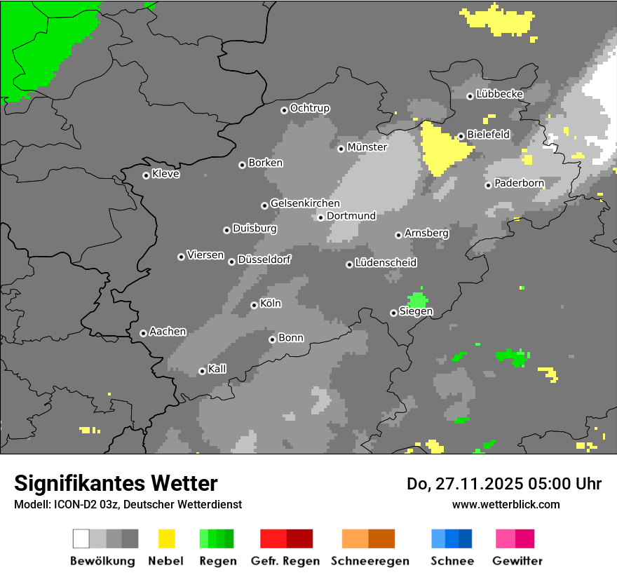Modellkarten Signifikantes Wetter