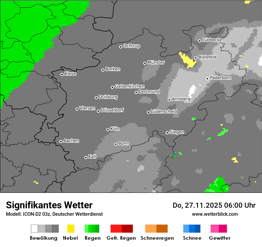 Modellkarten Signifikantes Wetter