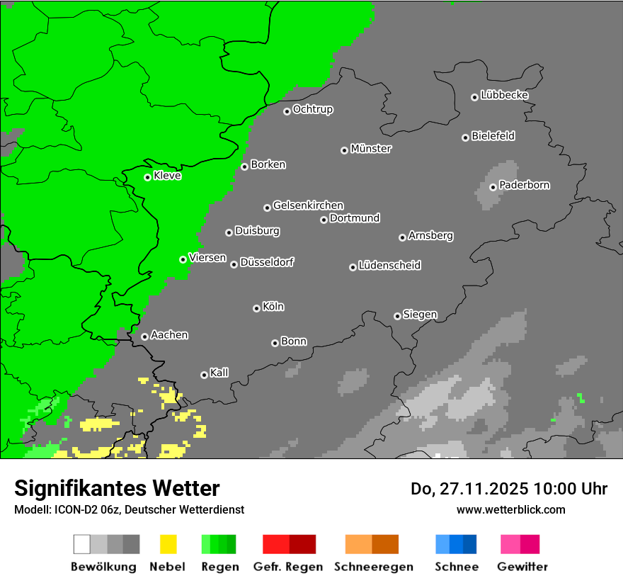 Modellkarten Signifikantes Wetter