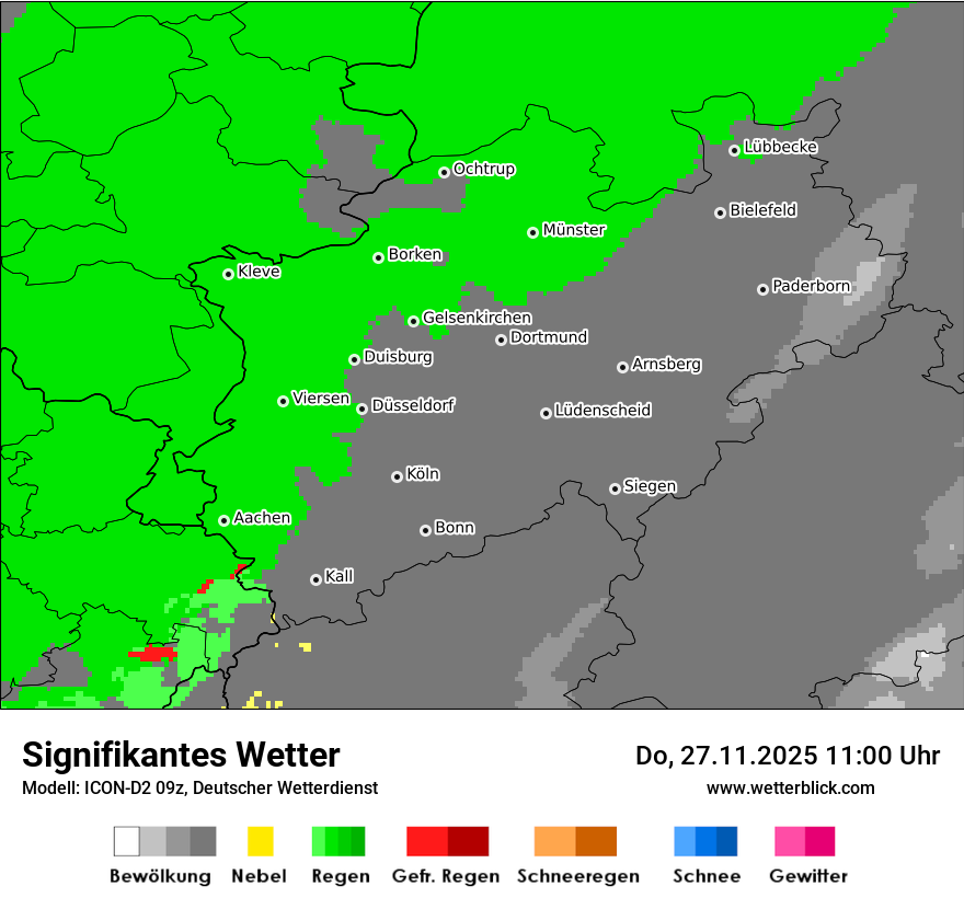Modellkarten Signifikantes Wetter