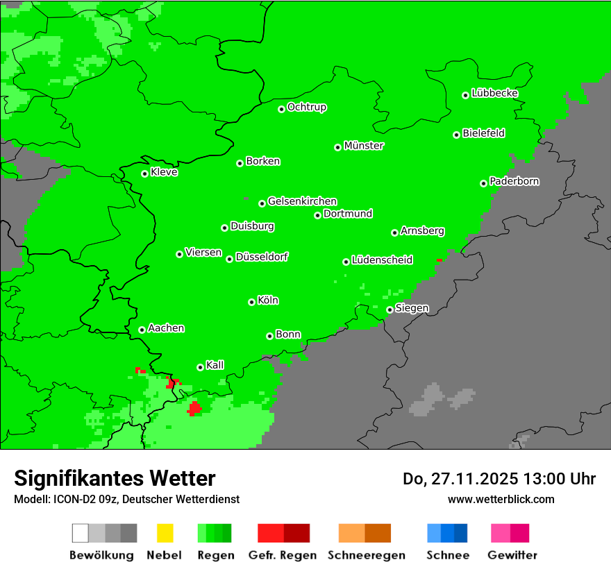 Modellkarten Signifikantes Wetter