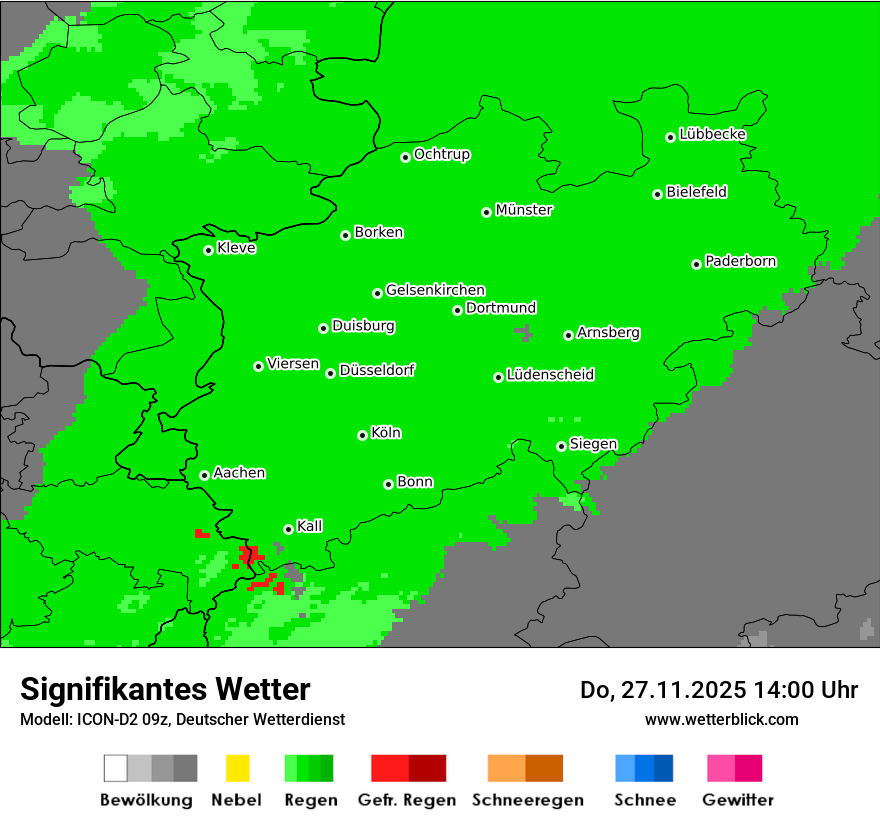 Modellkarten Signifikantes Wetter