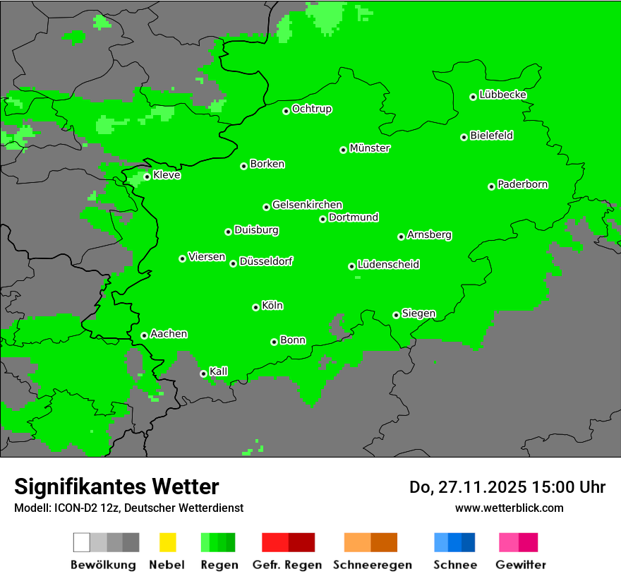 Modellkarten Signifikantes Wetter