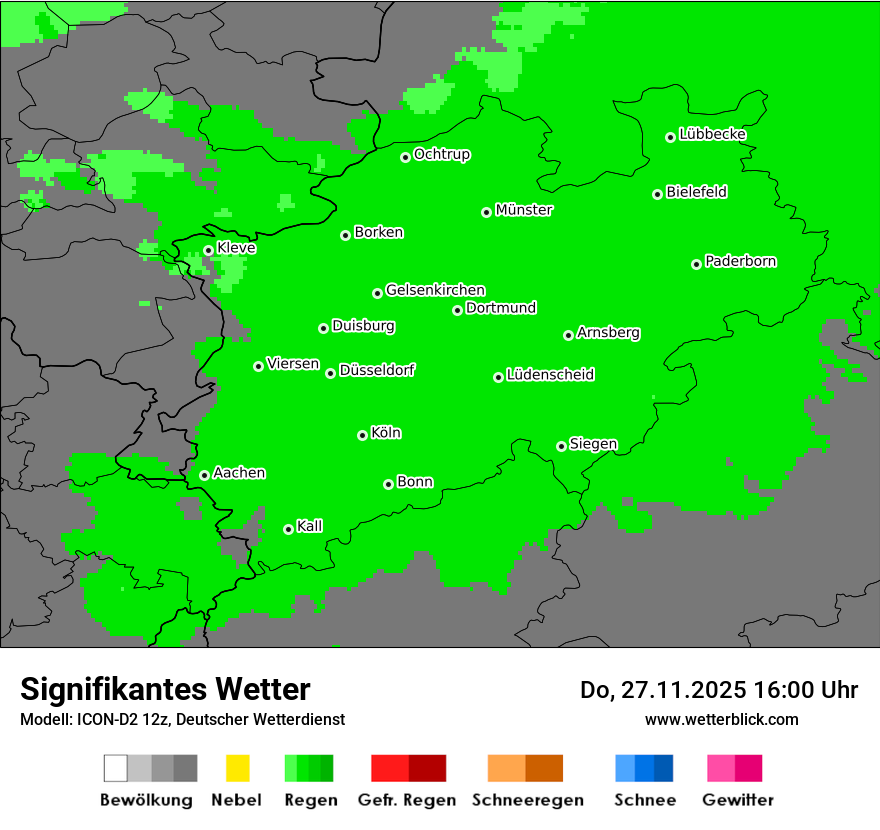 Modellkarten Signifikantes Wetter