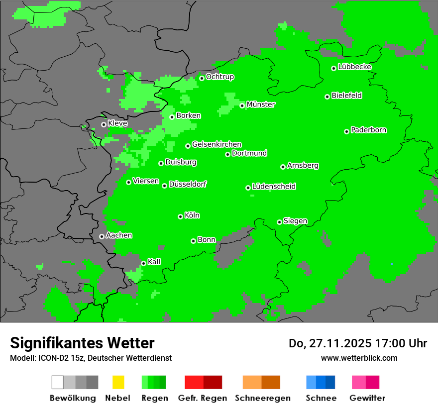 Modellkarten Signifikantes Wetter