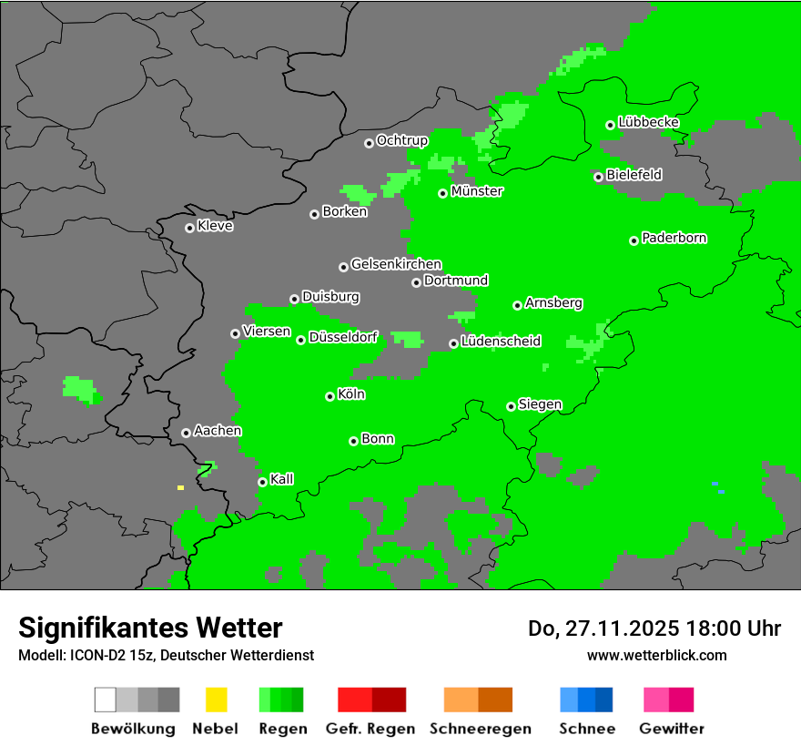 Modellkarten Signifikantes Wetter