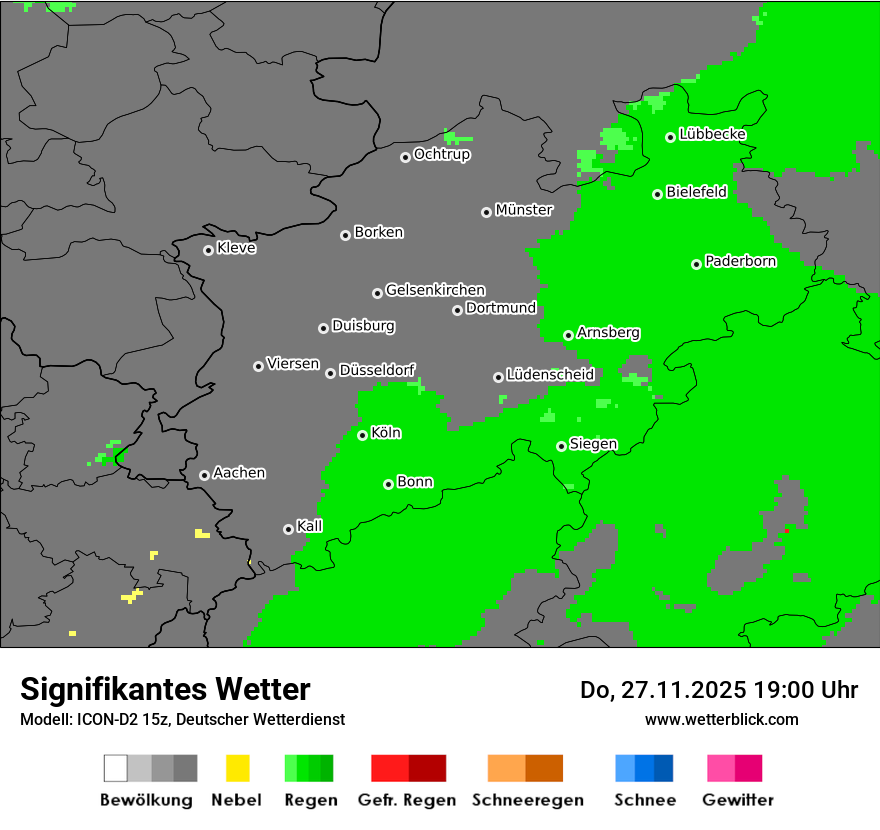 Modellkarten Signifikantes Wetter