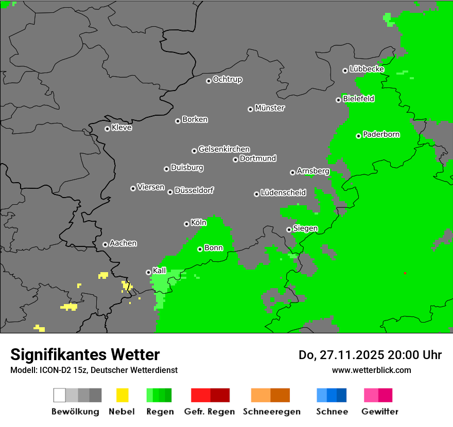 Modellkarten Signifikantes Wetter