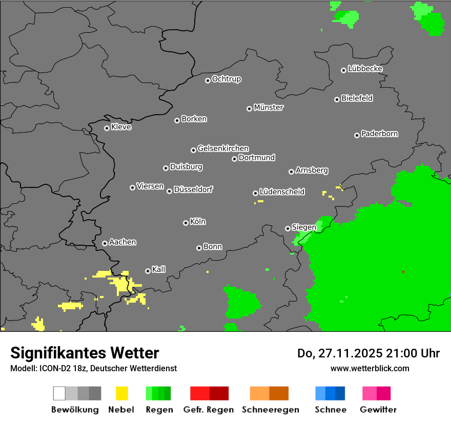 Modellkarten Signifikantes Wetter