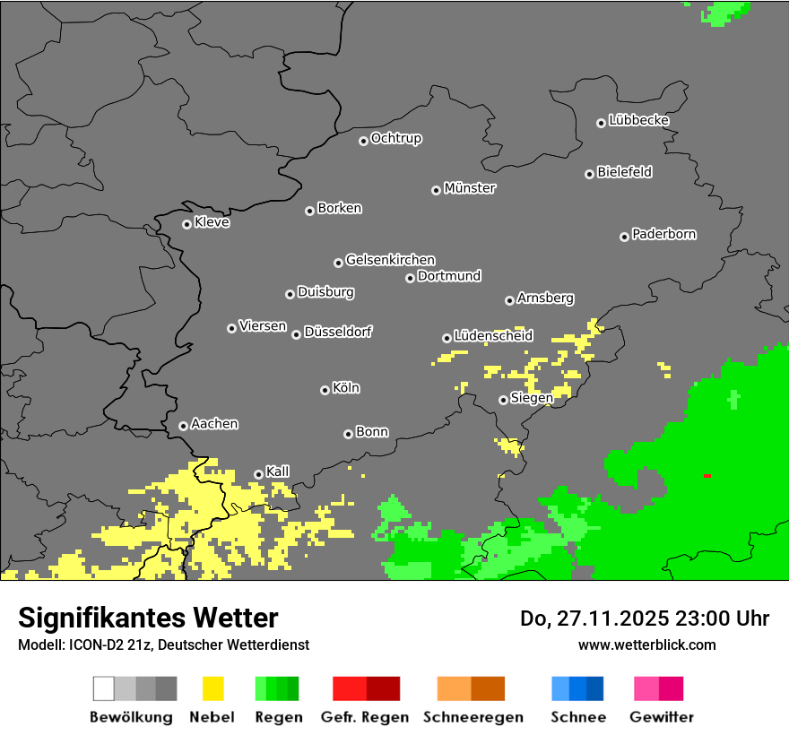 Modellkarten Signifikantes Wetter