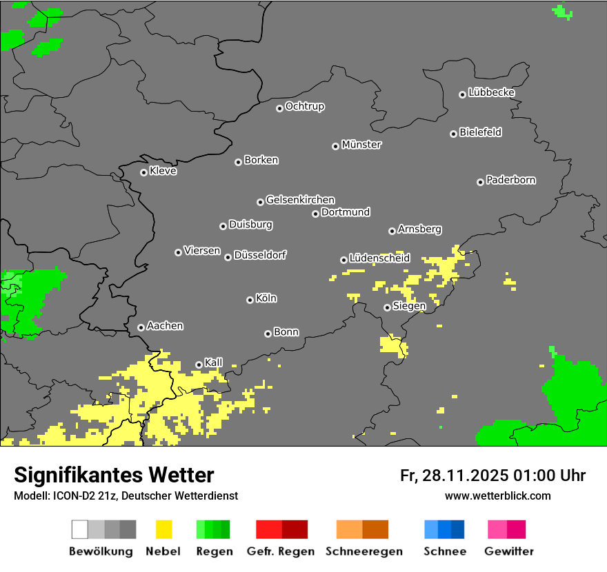Modellkarten Signifikantes Wetter