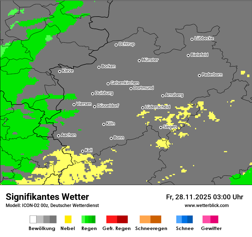 Modellkarten Signifikantes Wetter