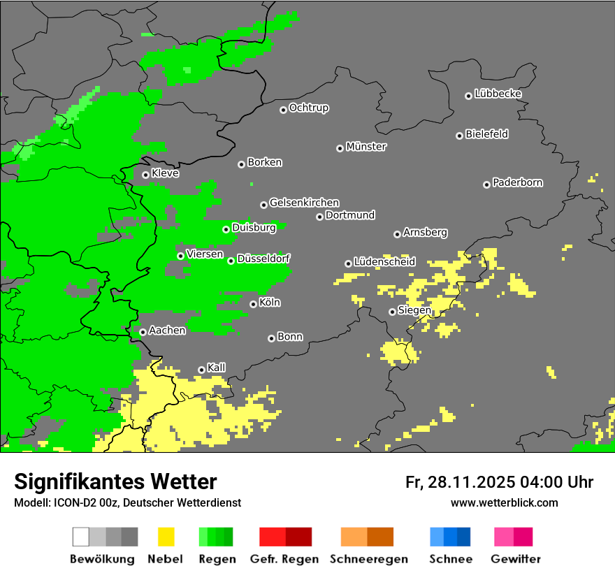 Modellkarten Signifikantes Wetter
