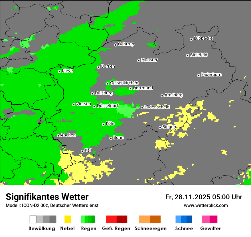 Modellkarten Signifikantes Wetter