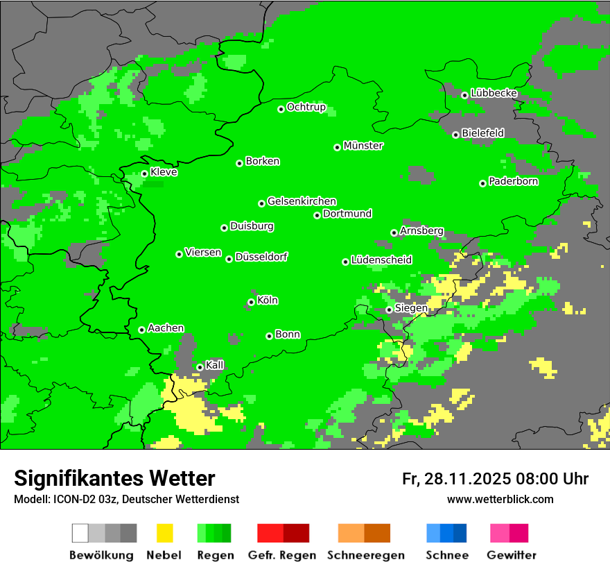 Modellkarten Signifikantes Wetter