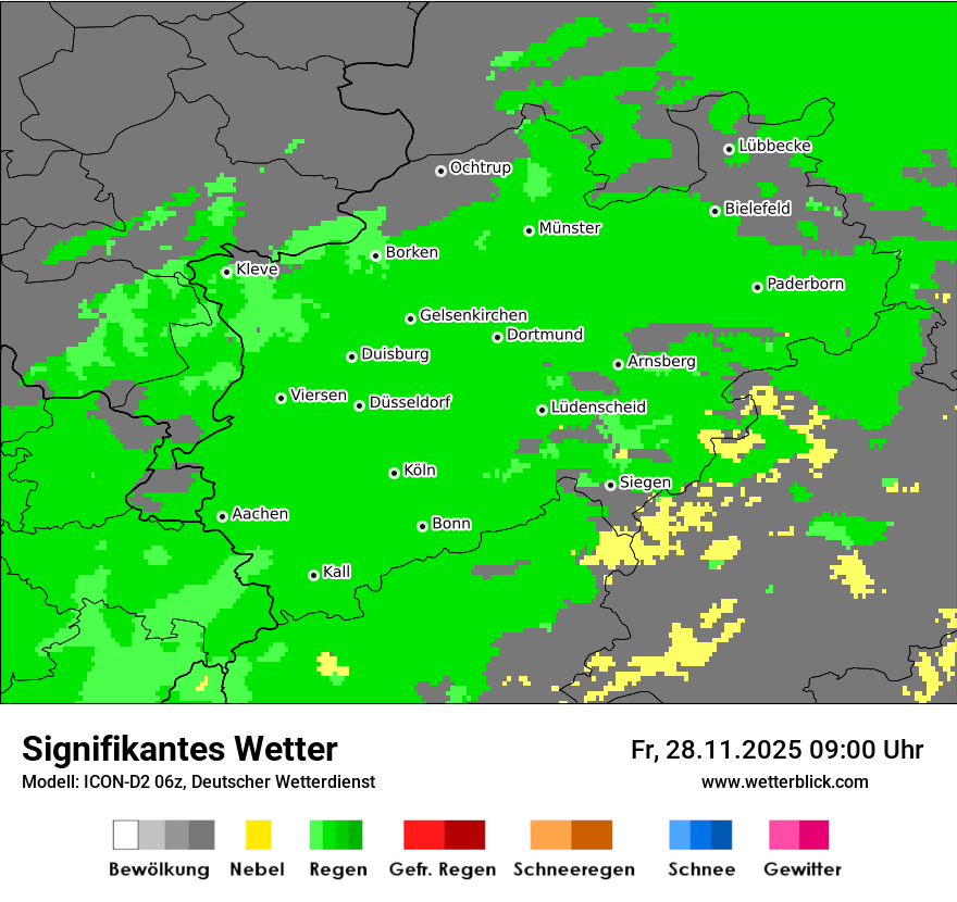 Modellkarten Signifikantes Wetter