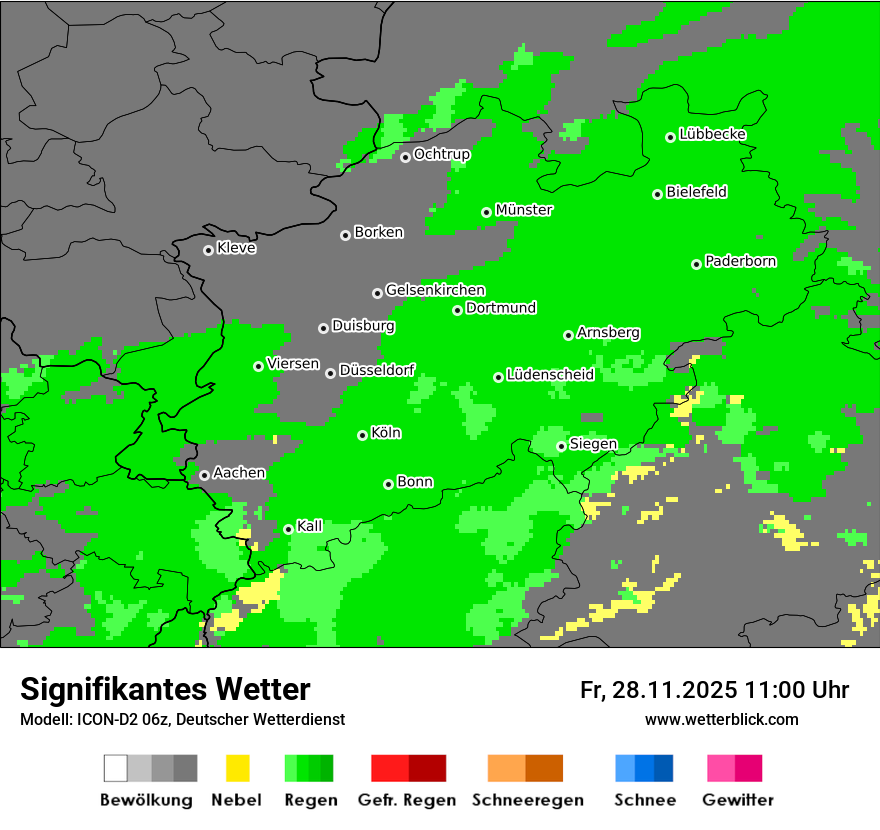 Modellkarten Signifikantes Wetter