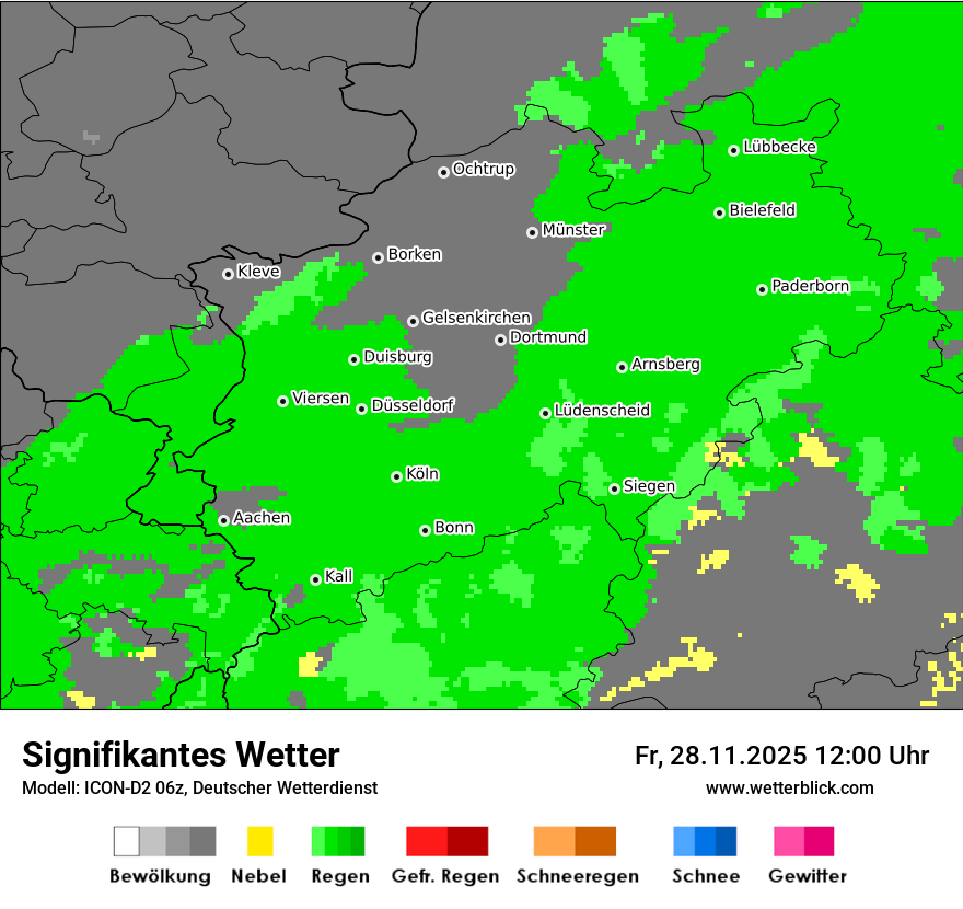 Modellkarten Signifikantes Wetter