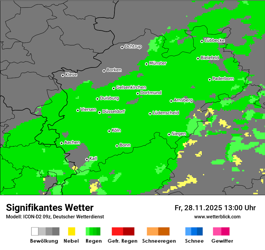 Modellkarten Signifikantes Wetter