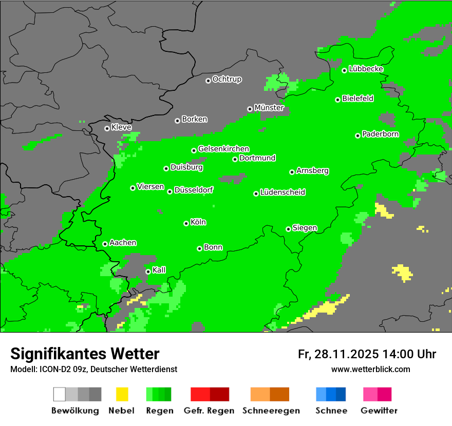 Modellkarten Signifikantes Wetter