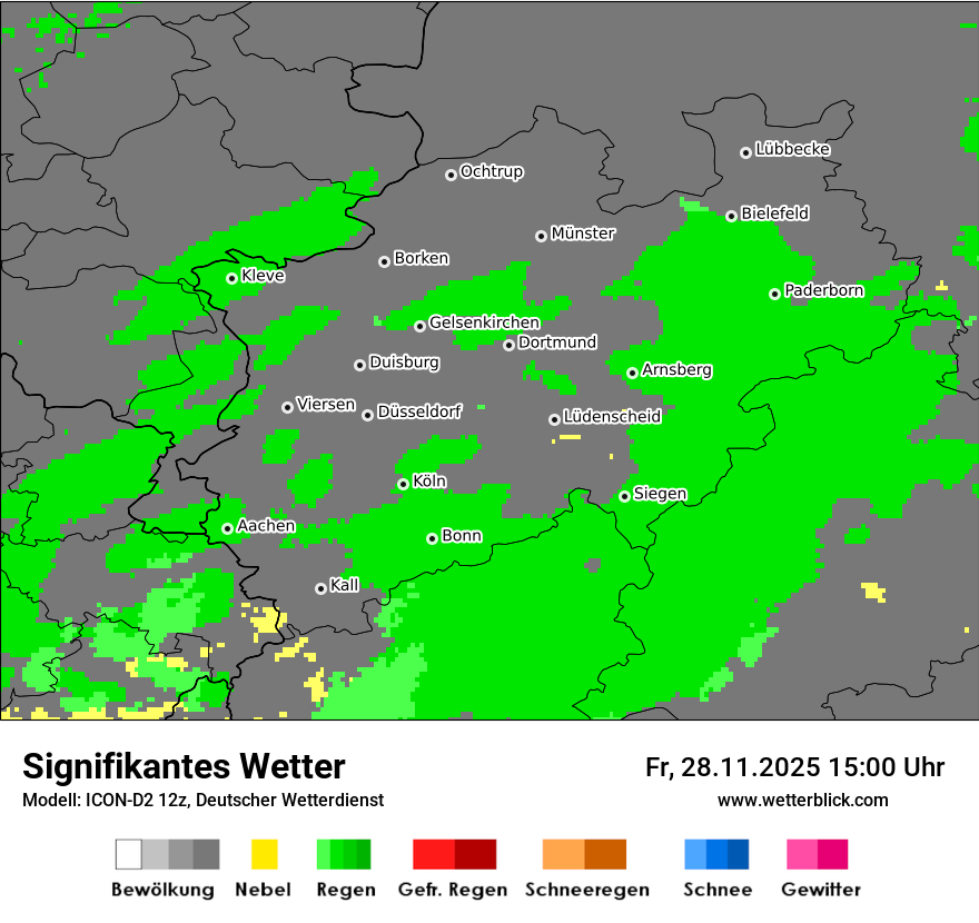 Modellkarten Signifikantes Wetter