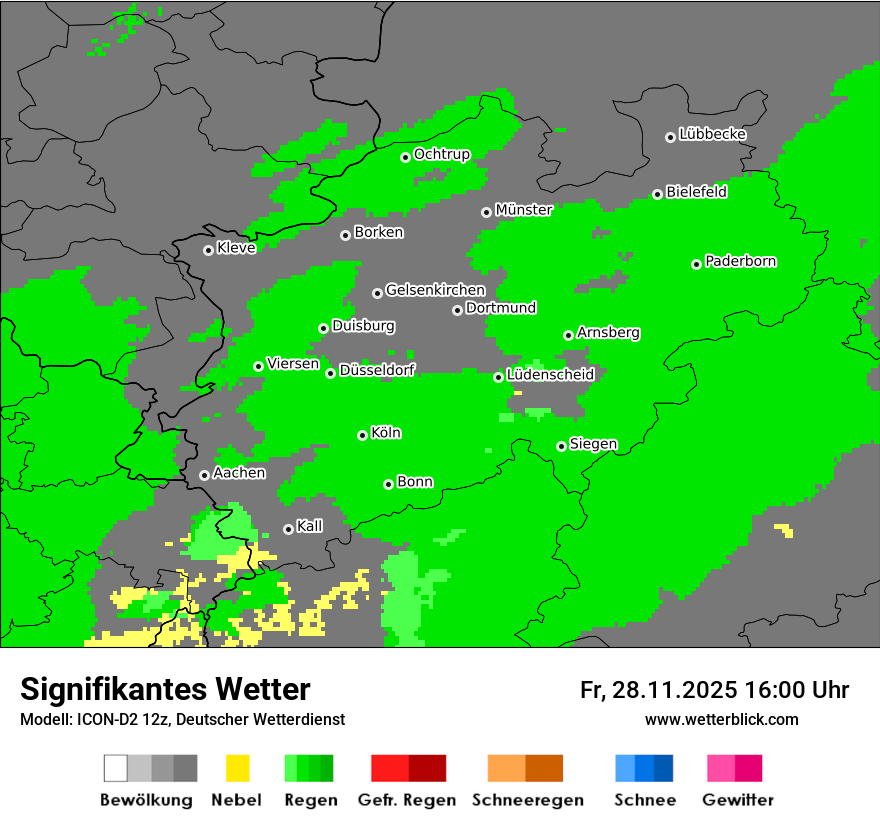 Modellkarten Signifikantes Wetter