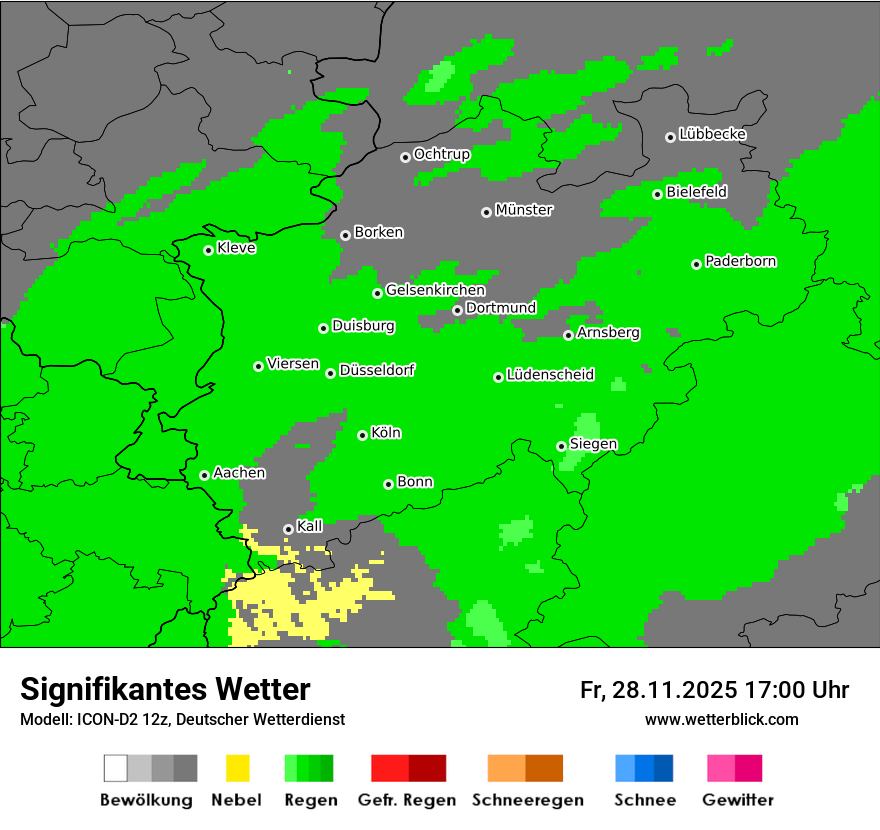 Modellkarten Signifikantes Wetter
