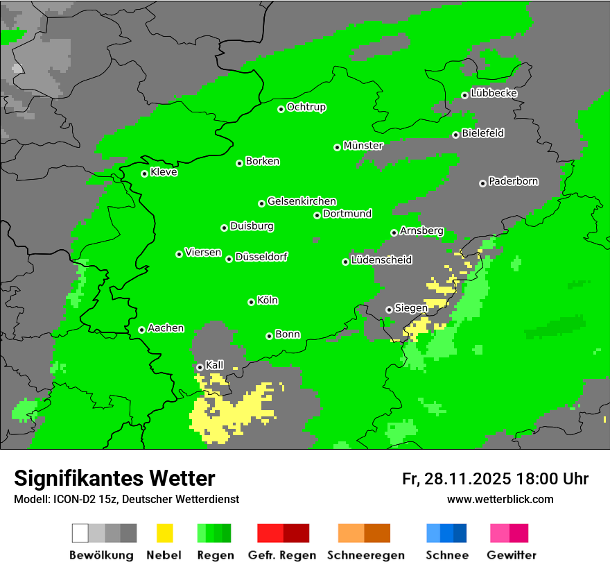 Modellkarten Signifikantes Wetter