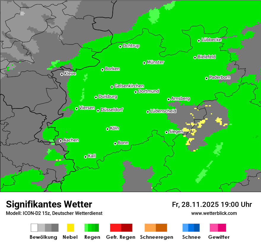 Modellkarten Signifikantes Wetter