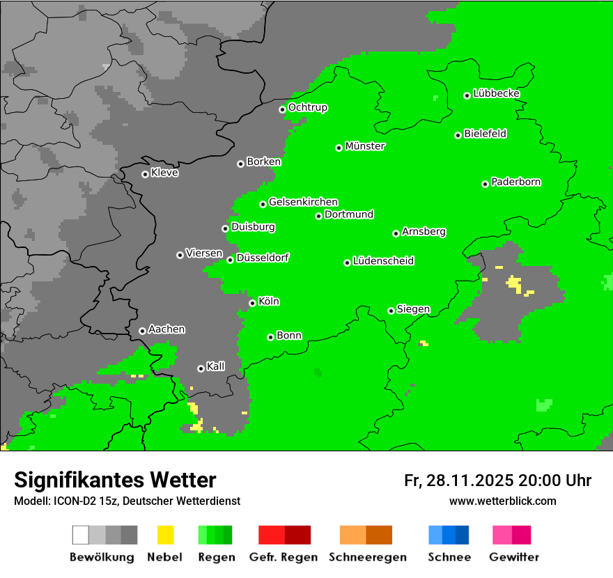 Modellkarten Signifikantes Wetter