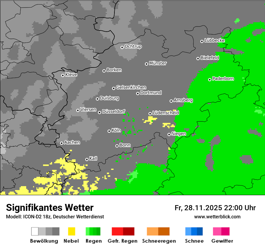 Modellkarten Signifikantes Wetter
