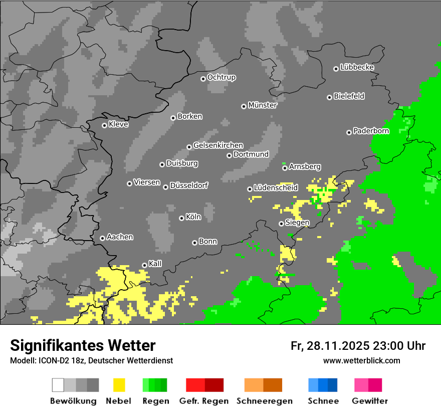 Modellkarten Signifikantes Wetter