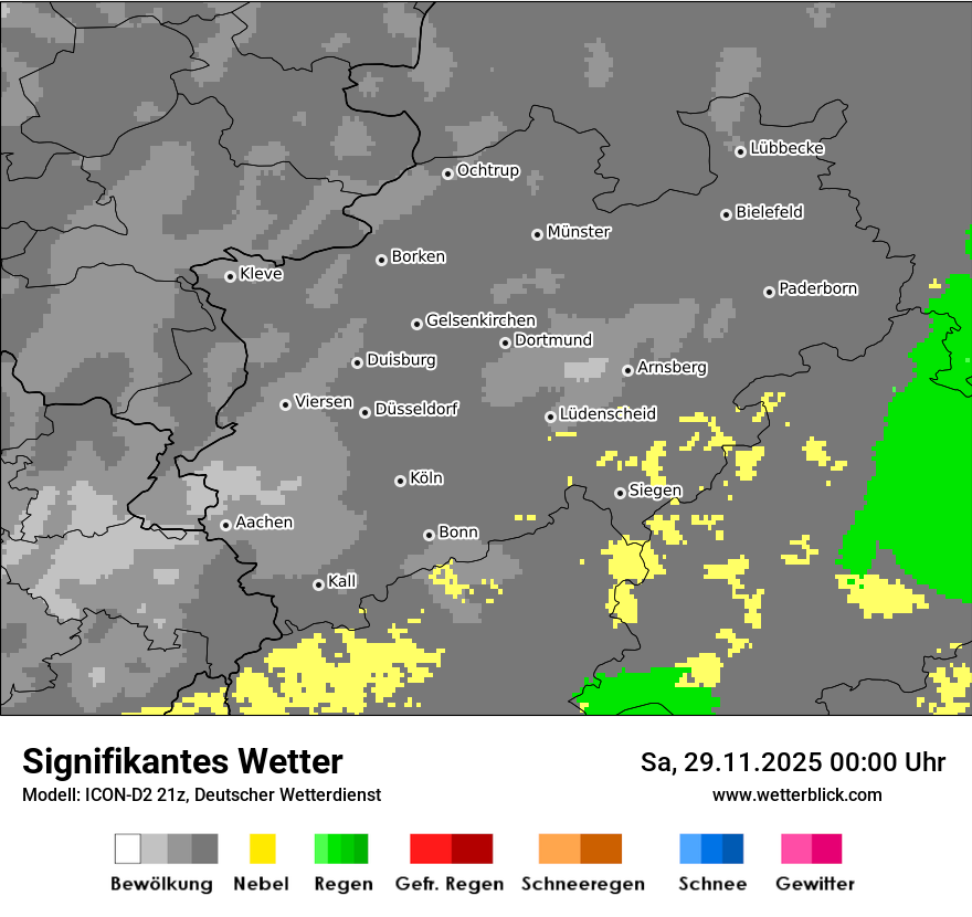 Modellkarten Signifikantes Wetter