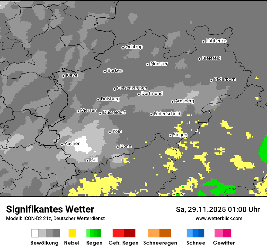 Modellkarten Signifikantes Wetter