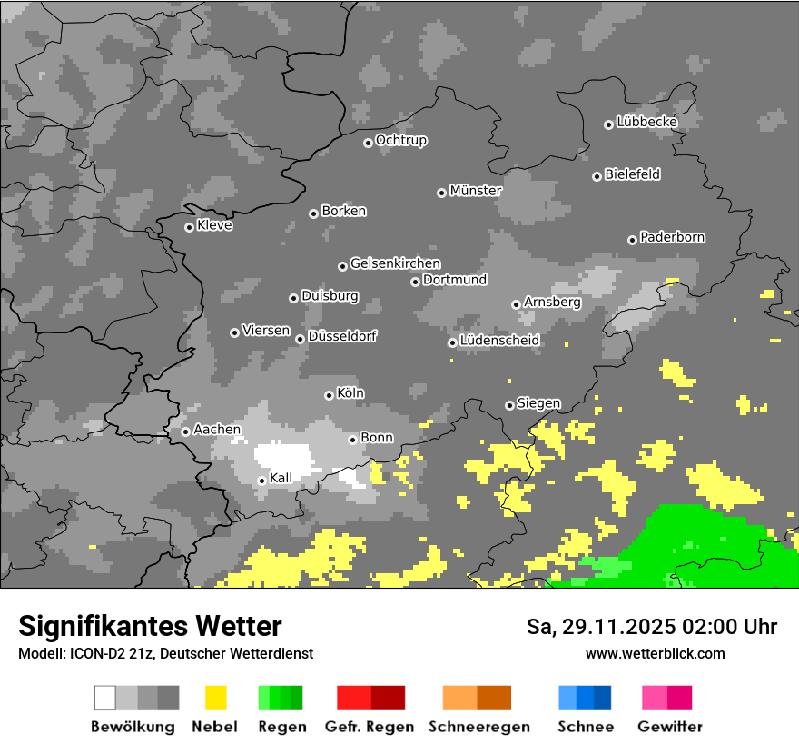 Modellkarten Signifikantes Wetter