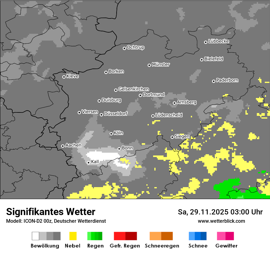 Modellkarten Signifikantes Wetter