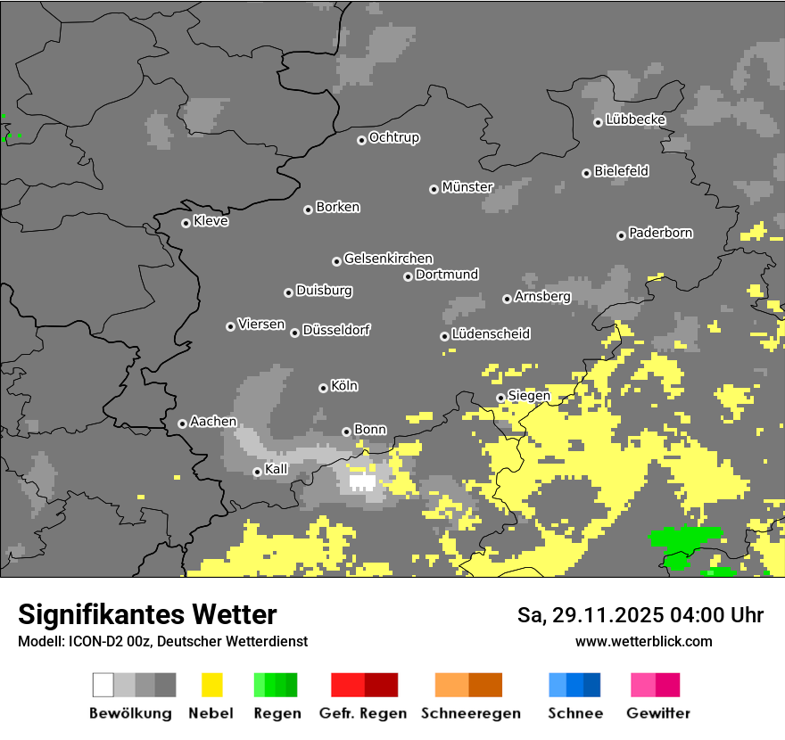 Modellkarten Signifikantes Wetter