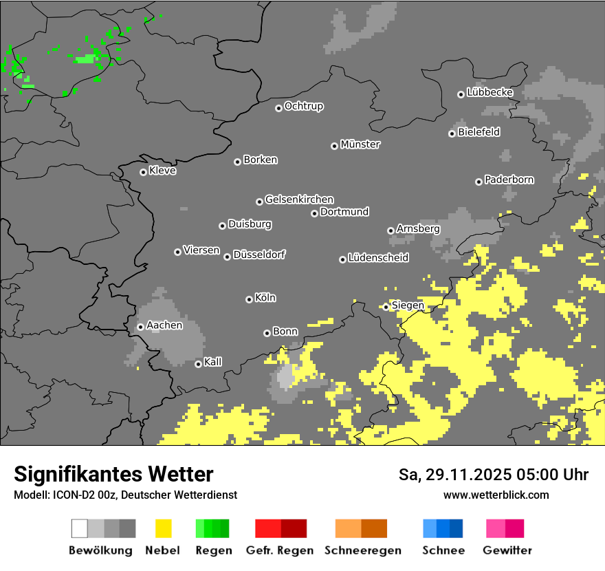 Modellkarten Signifikantes Wetter