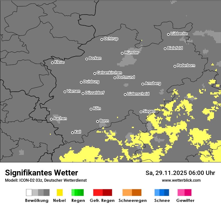 Modellkarten Signifikantes Wetter