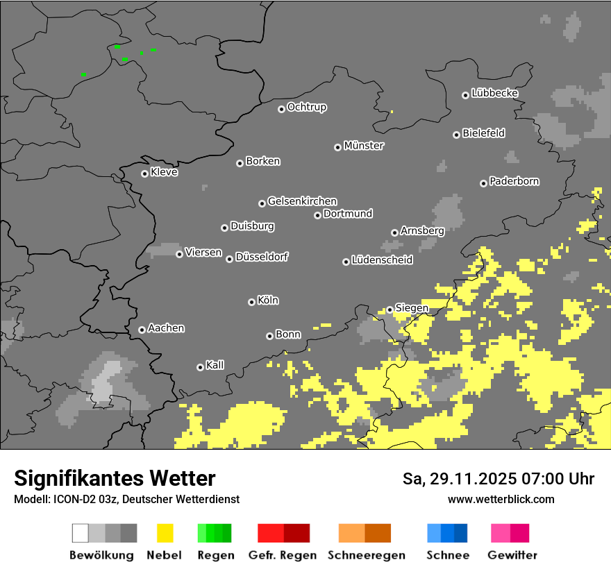 Modellkarten Signifikantes Wetter