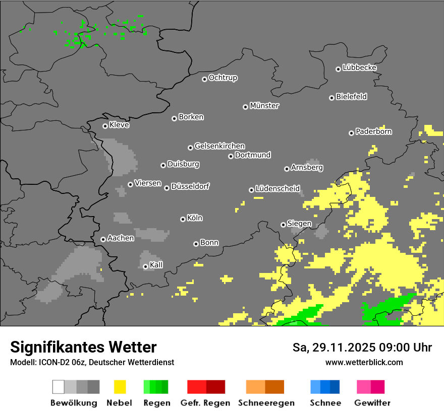 Modellkarten Signifikantes Wetter