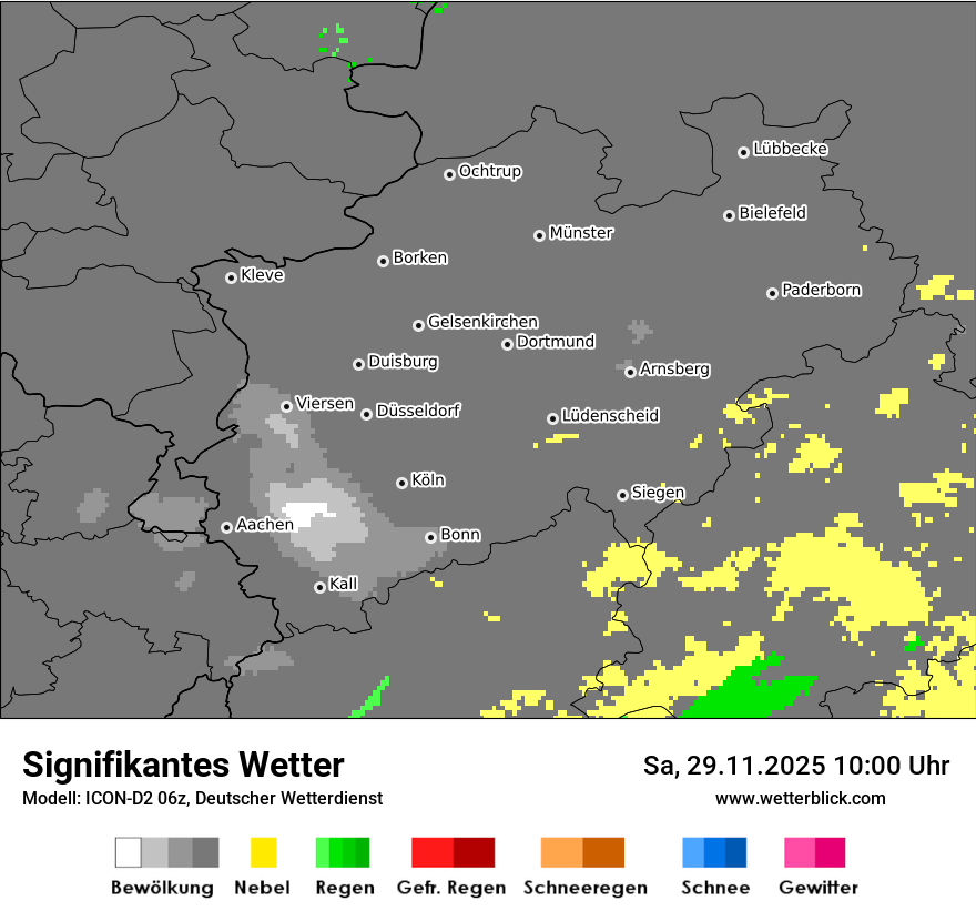 Modellkarten Signifikantes Wetter