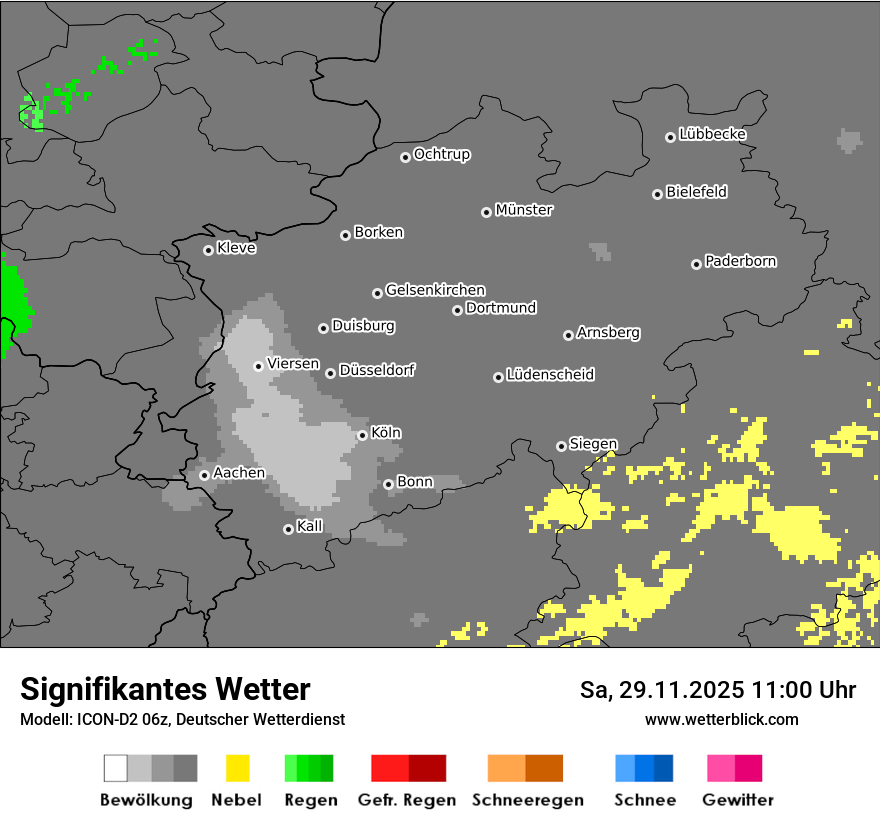Modellkarten Signifikantes Wetter