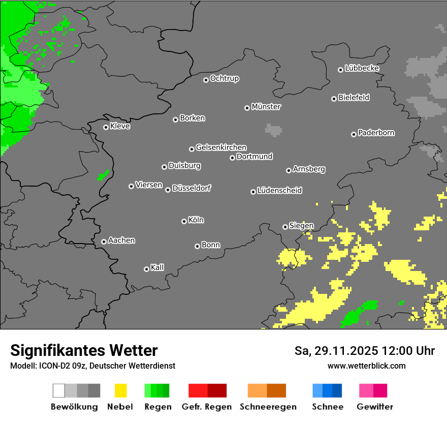 Modellkarten Signifikantes Wetter