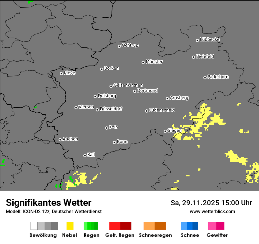 Modellkarten Signifikantes Wetter