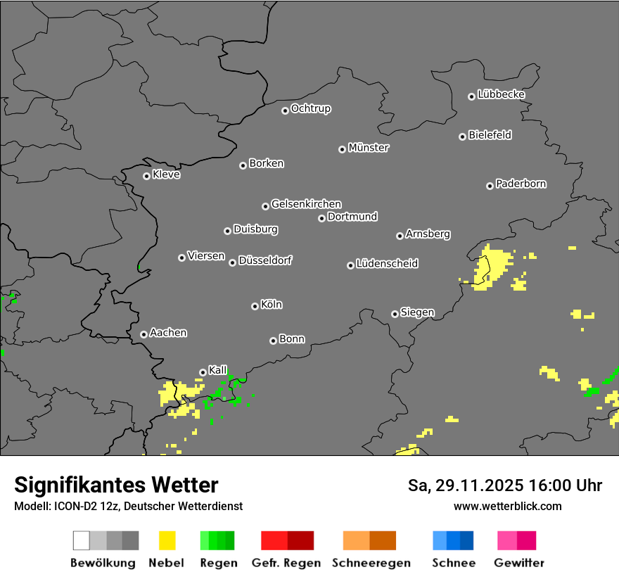 Modellkarten Signifikantes Wetter