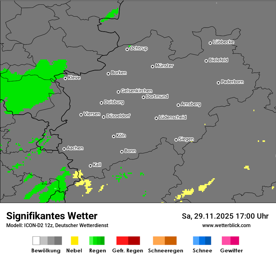 Modellkarten Signifikantes Wetter